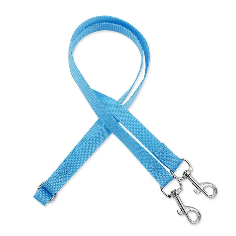 Colourful Double Nylon Dog Leash