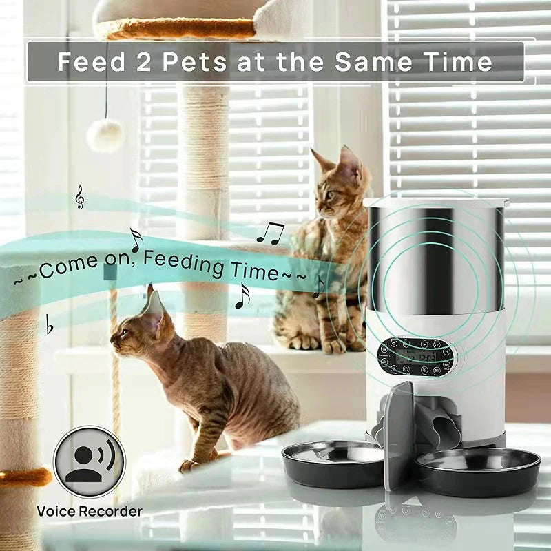 Large Double Bowl Smart Feeder