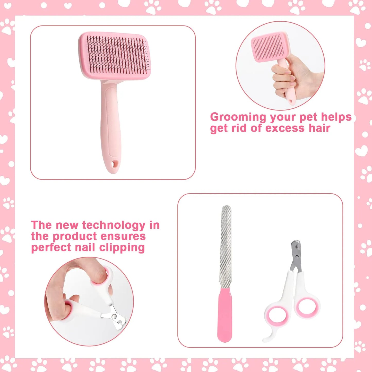 8-piece Pet grooming Set