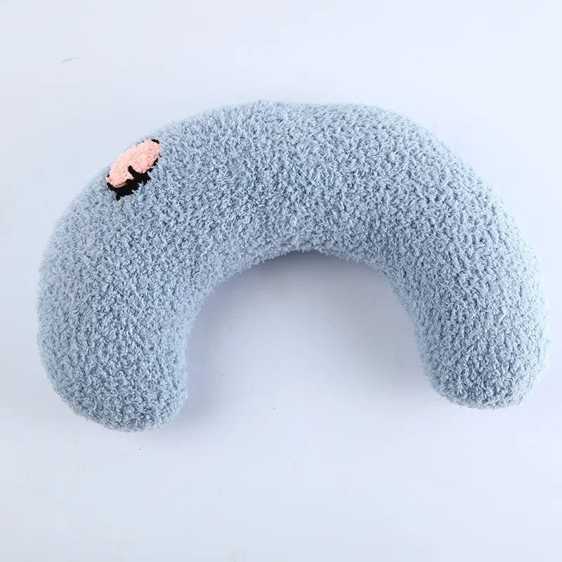 Velvet Half-Moon Pet Pillow