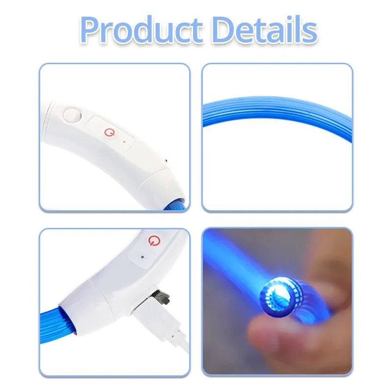 LED Dog Light Up Collars (USB Rechargeable)