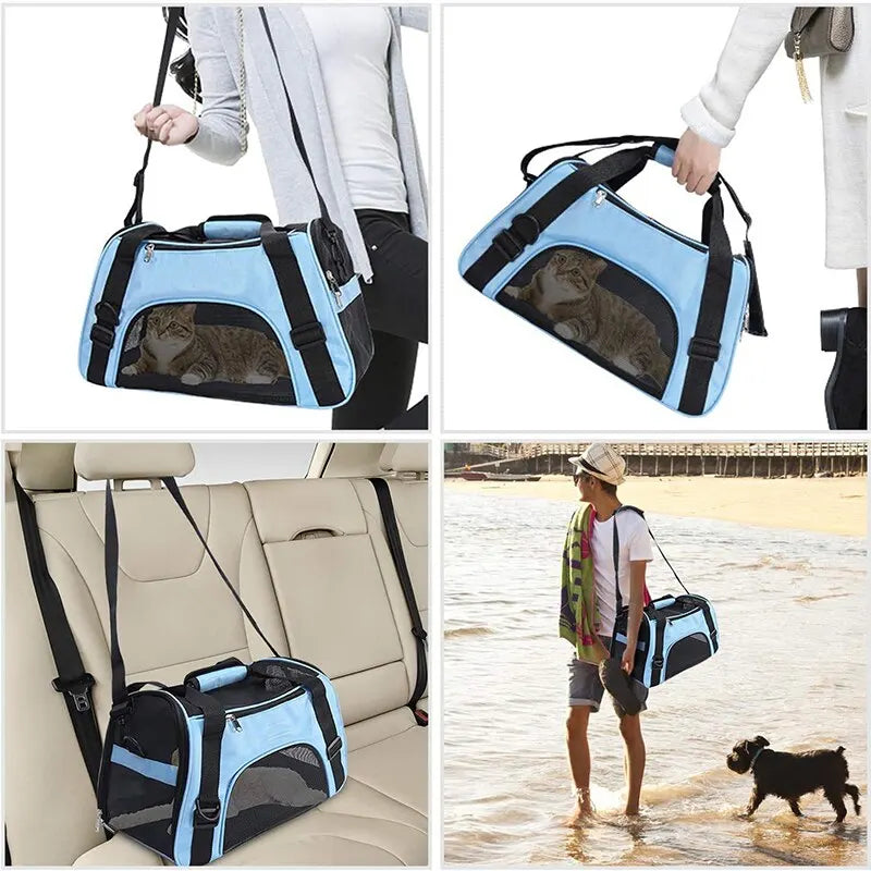 Folding Pet Travel Carrier Bag