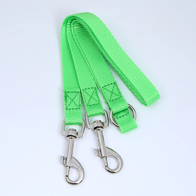 Colourful Double Nylon Dog Leash