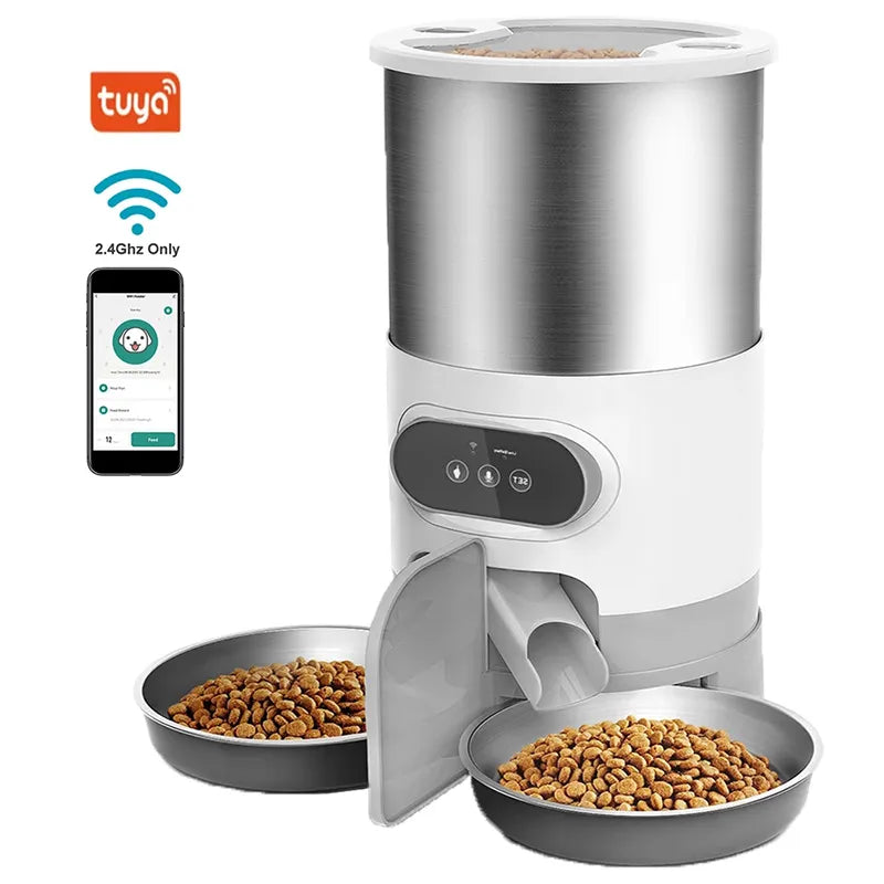 Large Double Bowl Smart Feeder