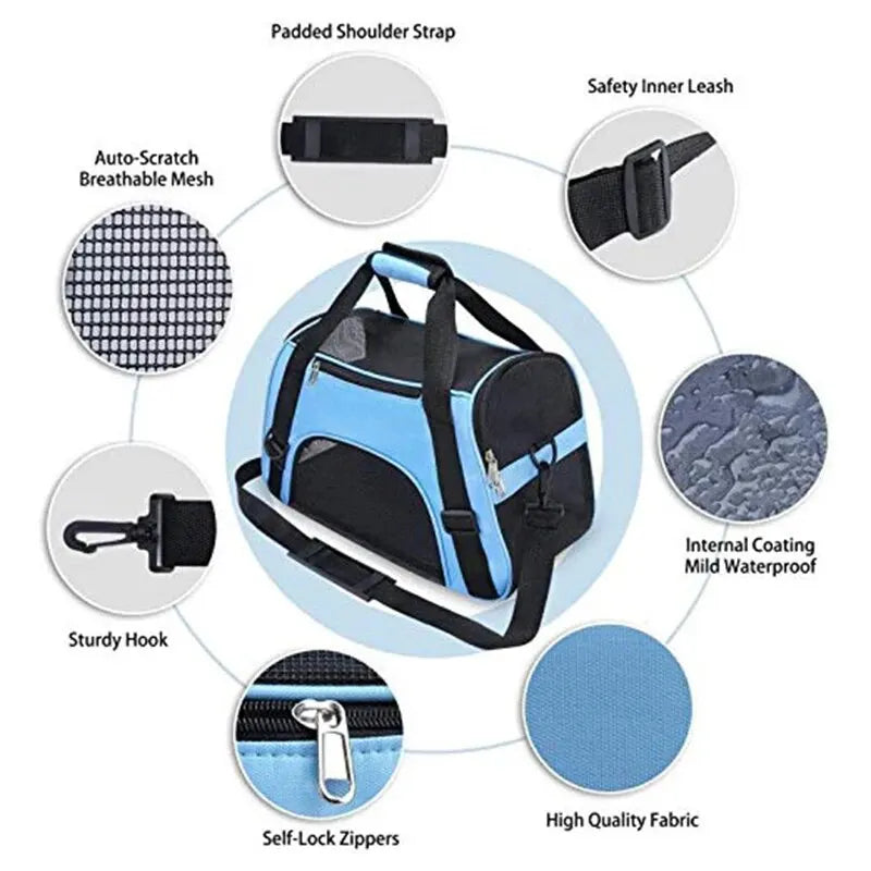 Folding Pet Travel Carrier Bag