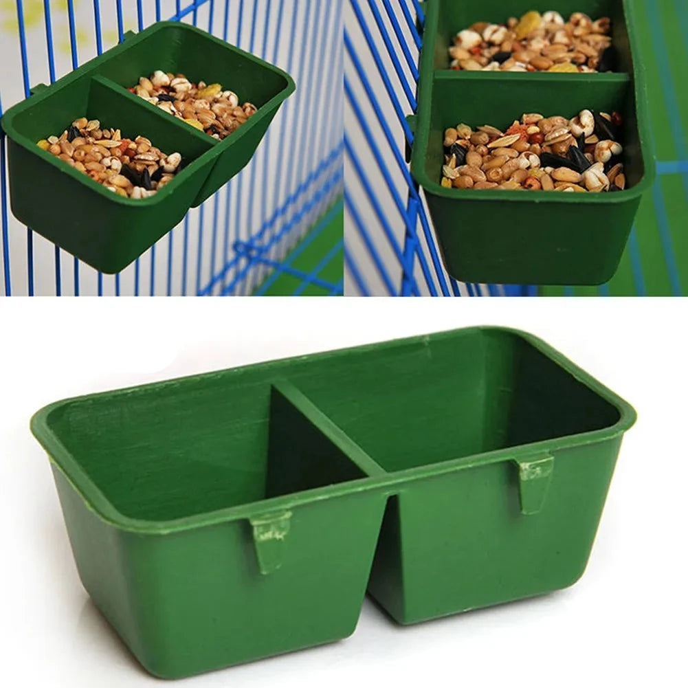Bird Food And Water Dual Feeding Bowl