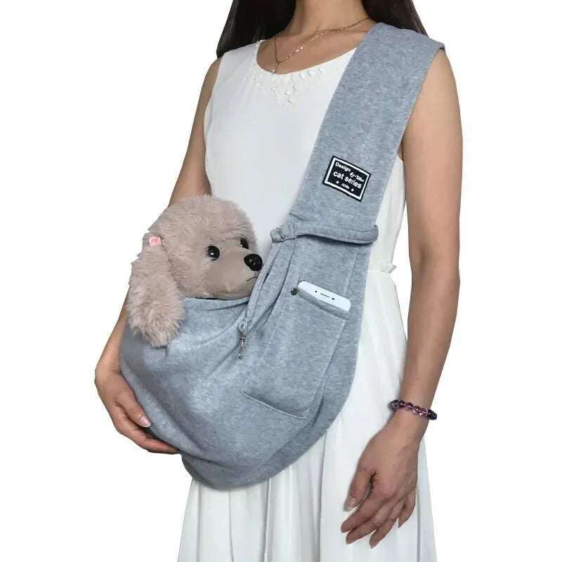Pure Color Cat Bag Portable Breathable Crossbody Single Shoulder Dog Backpack Outdoor Travel Pet Bag Christmas Party Gift