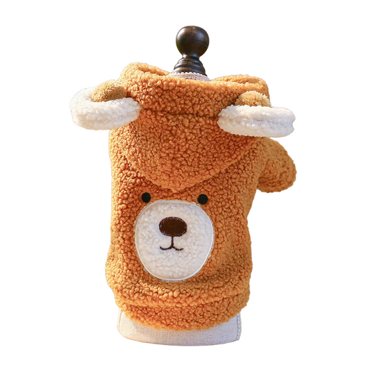 Pet Autumn Winter Warm Little Bear Hoodie