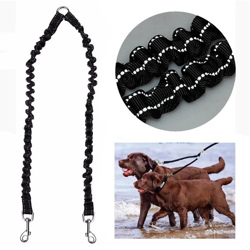 2 Way Dual Reflective Rope Dog Leash