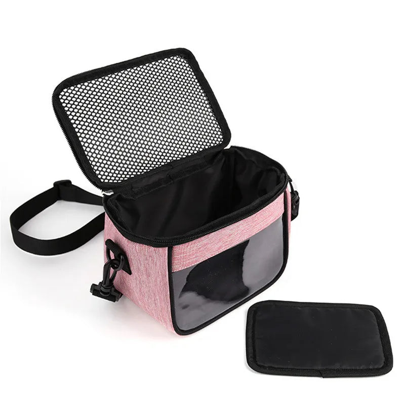 Portable Small Pet Travel Bag Breathable Animal Carrier Bag Rabbit Hamster Hedgehog Ferret Outdoor Inclined Shoulder Bag