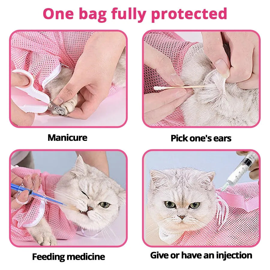 Cat Adjustable Multipurpose Grooming Bag