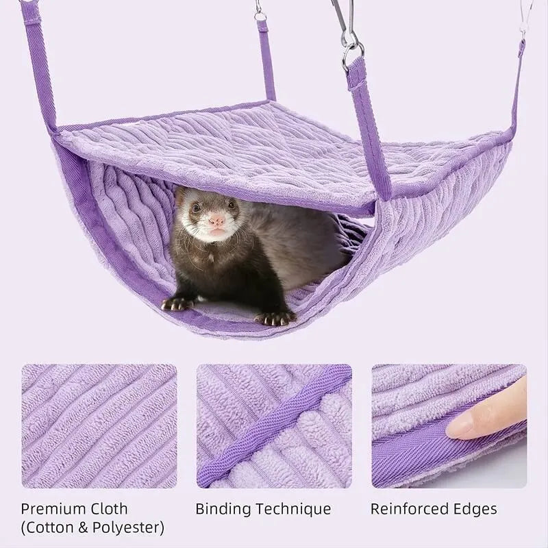 Cozy Double Bunk Soft Pet Hammock