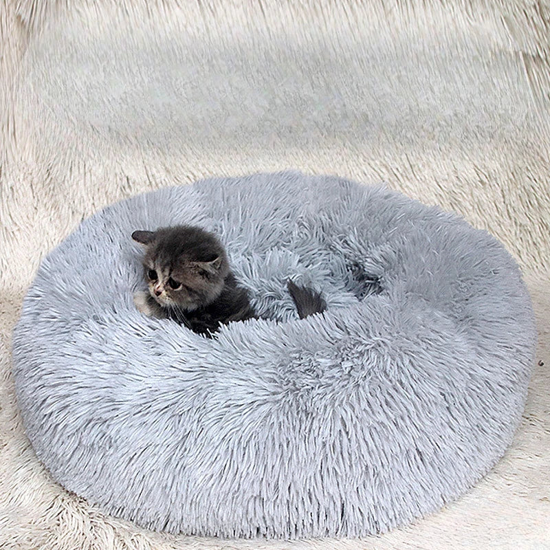 Fluffy Donut Pet Bed