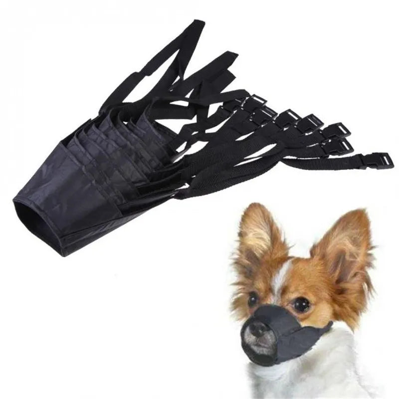 Pet Nylon Adjustable Anti Bark/Bite Muzzle