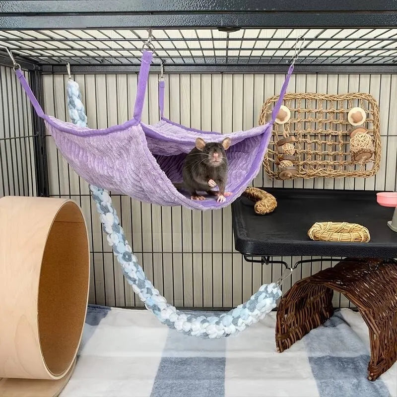 Cozy Double Bunk Soft Pet Hammock