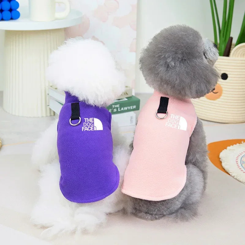 Pet Dog Clothes Coat Autumn Winter Fashion Fleece Warm Sweater Vest For Small Chihuahua Bulldog Dogs Jackets Costumes Supplies