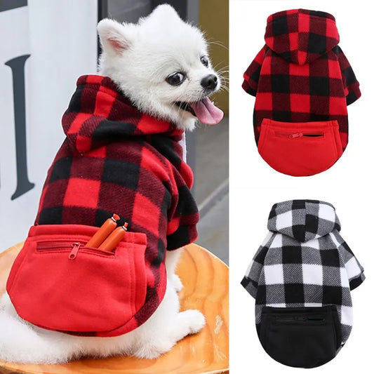 Chequered Pet Hoodie