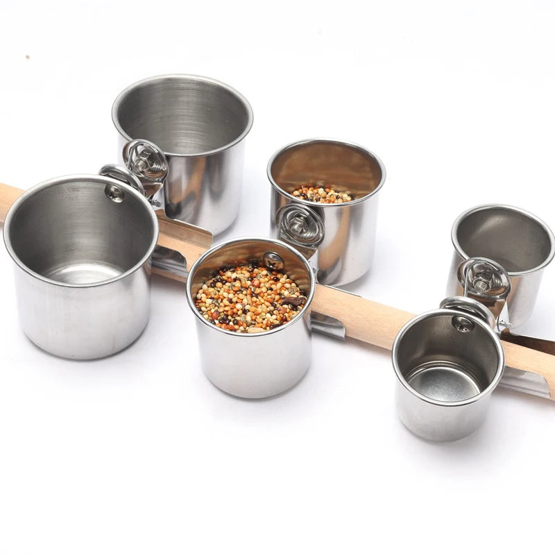 Stainless Steel Bird Feeding Bowl With Clamp Holder